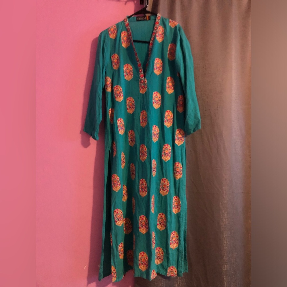 Unique embroidered dress